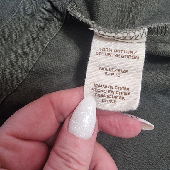 Liquid X Embroidered Floral & Tiger Khaki Green Utility Jacket - Picture 9 of 11